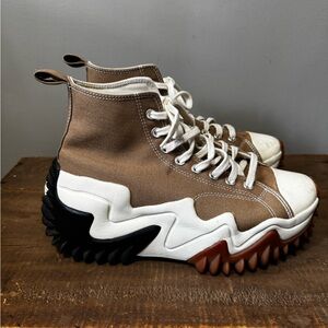 Converse Run Star Motion High Top Chunky Platform Tan Mens 8.5